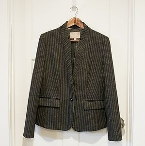 Banana Republic Gray Pin Striped Blazer size 12